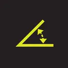 Icon: hyper green angle with arrows on a black background