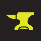 Icon: hyper green anvil on a black background