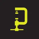 Icon: hyper green clamp on a black background