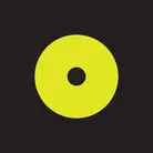 Icon: hyper green disc on a black background
