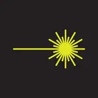 Icon: hyper green laser on a black background