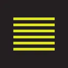 Icon: horizontal hyper green lines on a black background