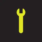 Icon: hyper green spanner on a black background