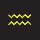 Icon: hyper green wavy lines on a black background