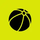 Icon: black ball on hyper green background
