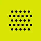 Icon: black dots (dust) on a hyper green background