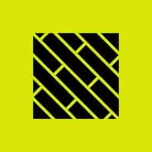 Icon: Black square tiles on hyper green background
