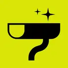 Icon: black gutter on hyper green background