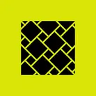 Icon: black tile in square on hyper green background