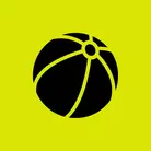 Icon: black ball on hyper green background