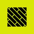 Icon: Black square tiles on hyper green background