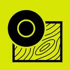 Icon: black floor and polishing disc on hyper green background